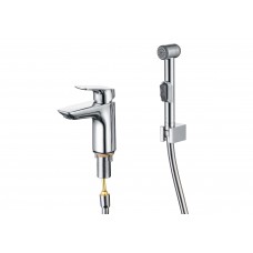 Смеситель для раковины AQUATEK Вега AQ1012CR с гигиеническим душем хром